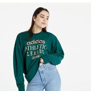 Adidas Retro Luxury Crew Neck Sweatshirt Women's S